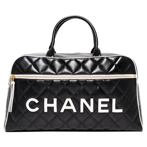 chanel duffle bag mens|chanel black and white handbags.